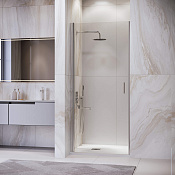 RGW Leipzig Душевая дверь в нишу, Easy Clean, 90х195h см, стекло прозрачное 6 мм, цвет: хром глянец 351200309-11