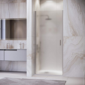 RGW Leipzig Душевая дверь в нишу, Easy Clean 60х195h см, стекло матовое 6 мм, цвет: хром глянцевый 351200306-21