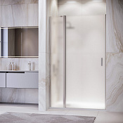 RGW Leipzig Душевая дверь в нишу, Easy Clean 120х195h см, стекло матовое 6 мм, цвет: хром глянцевый 351200412-21