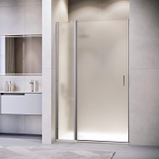 RGW Leipzig Душевая дверь в нишу, Easy Clean 120х195h см, стекло матовое 6 мм, цвет: серый матовый 351200412-210