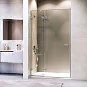 RGW Stilvoll Душевая дверь в нишу, 140х200h см, стекло прозрачное 8 мм, цвет: серый матовый 353200414-110