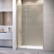 RGW Stilvoll Душевая дверь в нишу, 110х200h см, стекло матовое 8 мм, цвет: серый матовый 353200411-210