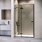 RGW Stilvoll Душевая дверь в нишу, 100х200h см, стекло прозрачное 8 мм, цвет: черный матовый 353200410-14