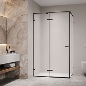 RGW Stilvoll Душевой уголок 120х90х200h см, Easy Clean, стекло матовое 8 мм, цвет: черный матовый 353204029-24