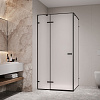 RGW Stilvoll Душевой уголок 100х100х200h см,, стекло матовое 8 мм, цвет: черный матовый 353203000-24