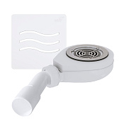 RGW Сифон для поддона с решеткой из нержавеющей стали, цвет: белый матовый 502411161-01