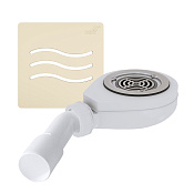 RGW Сифон для поддона с решеткой из нержавеющей стали, цвет: бежевый матовый 502411161-03