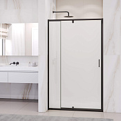 RGW Passage Душевая дверь в нишу, Easy Clean 100х195h см, стекло матовое 6 мм, цвет: черный матовый 350800801-24