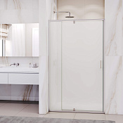 RGW Passage Душевая дверь в нишу, Easy Clean 100х195h см, стекло матовое 6 мм, цвет: хром глянцевый 350800801-21