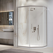 RGW Passage Душевой уголок 90х100х195h см, Easy Clean, стекло прозрачное 6 мм, цвет: хром 38088690-111