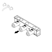 Ritmonio Встроенная часть двухвентильного смесителя для раковины  PM0000H