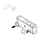 Ritmonio встроенная  часть смесителя для раковины PM0000B