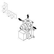 Ritmonio Встроенная часть термостата на 2-3 потребителя, для душа PM0030K