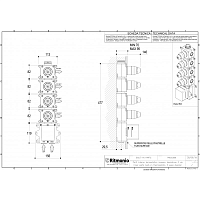 Ritmonio Встроенная часть термостата на 4 потребителя, для душа PM0030M