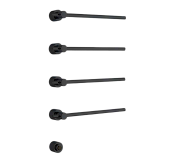 Margaroli Sole 622 Полотенцесушитель электрический 54х84,5h, цвет: matt black brushed nickel 622MBBN