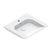 Catalano Comfort Раковина подвесная 60х55 см, 1 отверстие под смеситель, перелив, цвет: белый глянец 0920601001