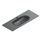 Catalano Sfera Раковина накладная 125х50 см, 1 отверстие под смеситель, цвет: черный матовый 0521261022