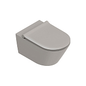 Catalano Zero Унитаз подвесной 35х55 см, безободковый, смыв торнадо, цвет: tortora satinato 0111550032