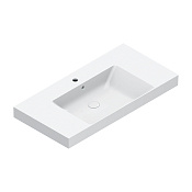 Catalano Zero Раковина подвесная 100х50 см, 1 отвер. под смеситель, перелив, цвет: белый глянцевый 0121011001