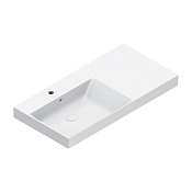 Catalano Zero Раковина подвесная 100х50 см, 1 отвер. под смеситель, перелив, цвет: белый глянцевый 0121041001