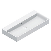 Catalano Premium Раковина подвесная 100х47 см, без отверстия под смеситель, перелив, цвет: белый мат 0221000021