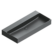 Catalano Premium Раковина подвесная 100х47 см, без отверстия под смеситель, цвет: черный матовый 0221000022