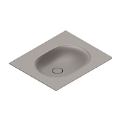 Catalano Sfera Раковина накладная 60х50 см, без отверстия под смеситель, цвет: tortora satinato 0520610032