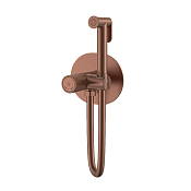 Boheme Tech Гигиенический душ со шлангом 100см, внутренней частью и держателем, цвет: brushed bronze 157-BRB