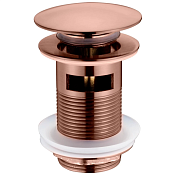 Boheme Донный клапан для раковины, Click-Clack, с переливом, цвет: brushed bronze 612/2-BRB