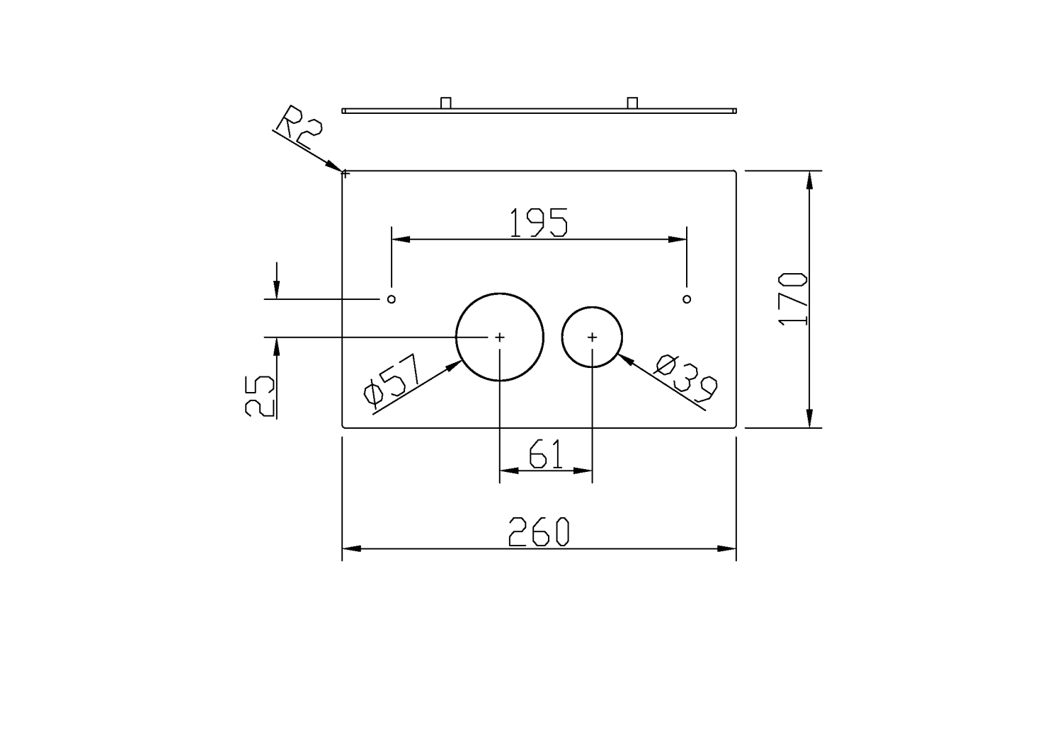 Boheme Кнопка смыва для унитаза, латунная, цвет: copper brushed 648-CB