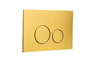 Boheme Кнопка смыва для унитаза, нержавеющая сталь, цвет: brushed bronze 649-BRB