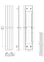 Boheme Flat Полотенцесушитель электрический с перекладиной, цвет: brushed bronze 725-BRB