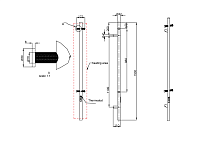 Boheme Uno Полотенцесушитель сенсорный электрический с крючками, цвет: brushed bronze 726-BRB