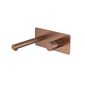 Boheme Stick Смеситель для душа встр., 1 потреб., излив 18,5 см, вн. часть, цвет: brushed bronze 125-BRB