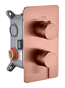 Boheme Cell Смеситель для душа встр., 2 потреб., без излива, внутренняя часть, цвет: copper brushed 135-2-CB