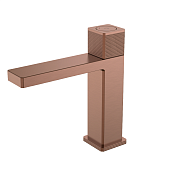 Boheme Quad Смеситель для раковины нажимной, без д/к, длина излива 13,3 см, цвет: brushed bronze 159-BRB