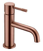 Boheme Uno Смеситель для раковины, без донного клапана, длина излива 12 см, цвет: brushed bronze 461-BRB