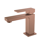 Boheme Qubic Смеситель для раковины, без донного клапана, длина излива 12,6 см, цвет: brushed bronze 471-BRB