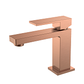 Boheme Qubic Смеситель для раковины, без донного клапана, длина излива 12,6 см, цвет: copper brushed 471-CB
