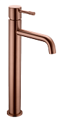 Boheme Uno Diamond Смеситель для раковины выс., без д/к, выс. излива 23,5 см, цвет: brushed bronze 462-BRB