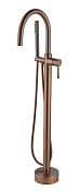 Boheme Uno Смеситель для ванны напольный, с ручным душем, высота излива 88 см, цвет: brushed bronze 469-BRB