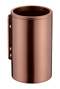 Boheme Uno Стакан для зубных щеток подвесной, латунный, цвет: brushed bronze 10982-BRB