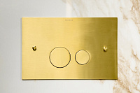 Boheme Кнопка смыва для унитаза, латунная, цвет: matt gold 648-MG