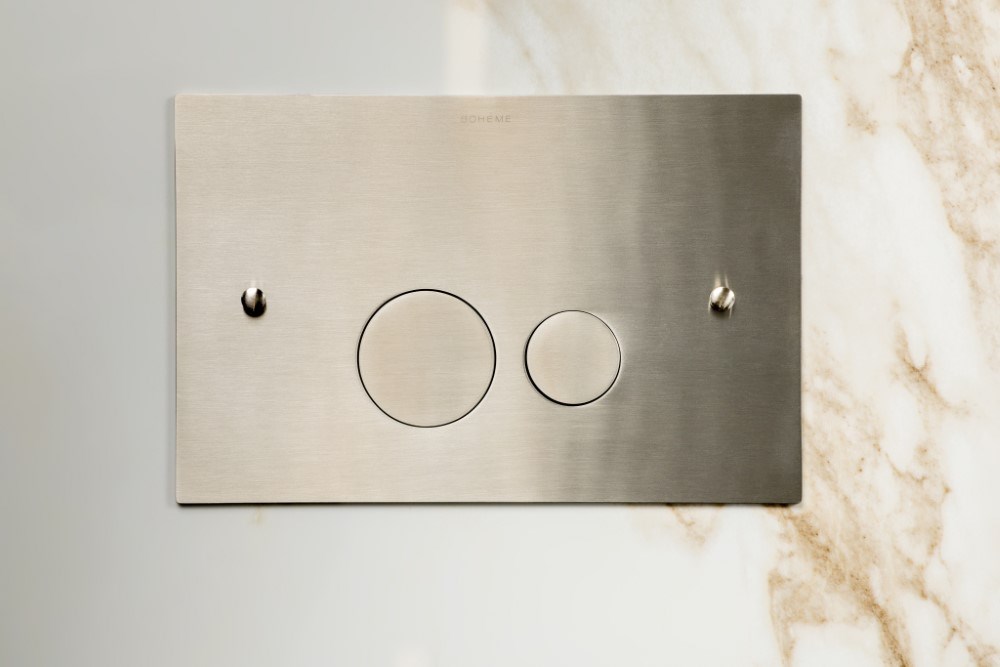 Boheme Кнопка смыва для унитаза, латунная, цвет: gun metall 648-GM