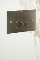 Boheme Кнопка смыва для унитаза, латунная, цвет: gun metall 648-GM