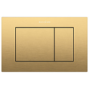 Boheme Кнопка смыва для унитаза, нержавеющая сталь, цвет: matt gold 650/2-MG