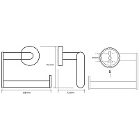 Bemeta Obla Держатель туалетной бумаги открытый, подвесной, цвет: хром 165112222
