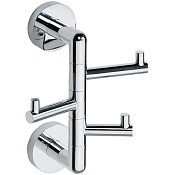 Bemeta Stella Крючок для полотенец тройной, подвесной, цвет: хром 166206072