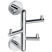 Bemeta Obla Крючок для полотенец тройной, подвесной, цвет: хром 165206072