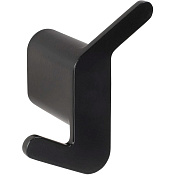Bemeta Organic Black Крючок для полотенец двойной правый, подвесной, цвет: черный матовый 167106200